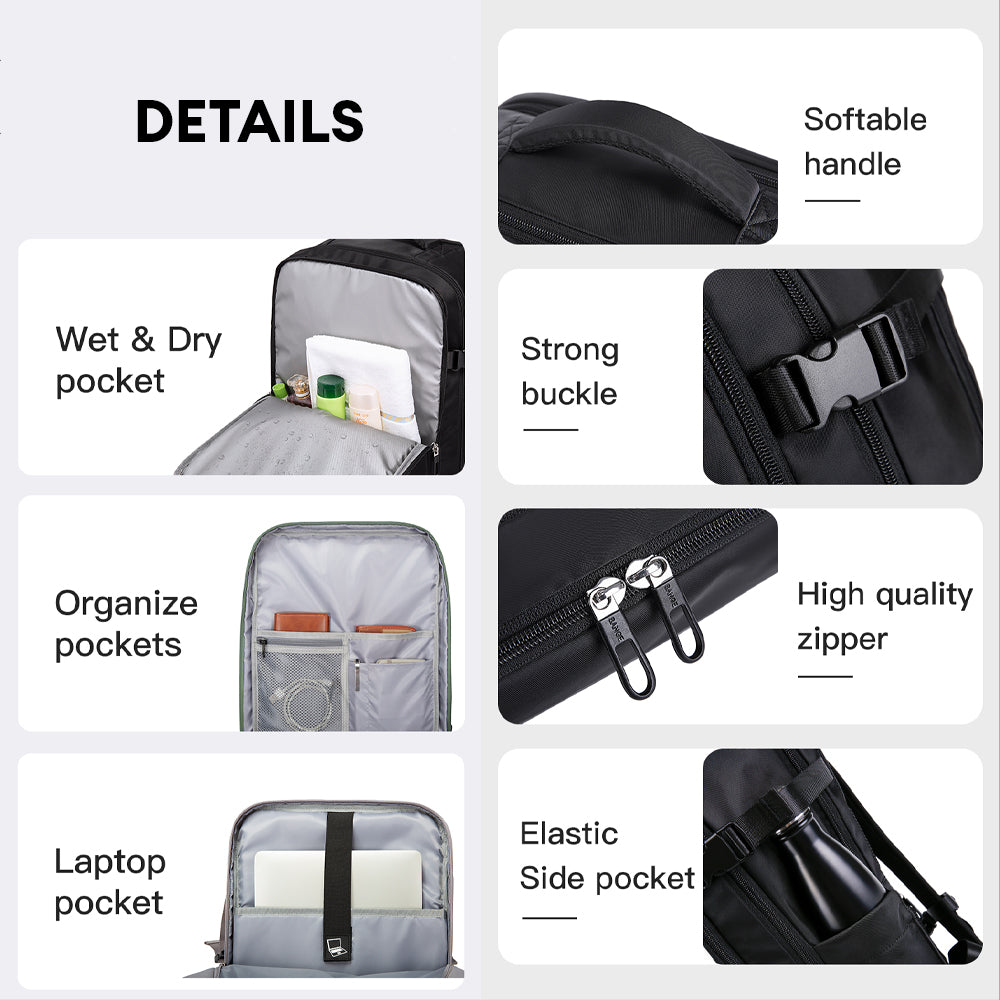 Bange Cloud Laptop Backpack Water Resistant Travel Backpack Laptop Bag (15.6'')