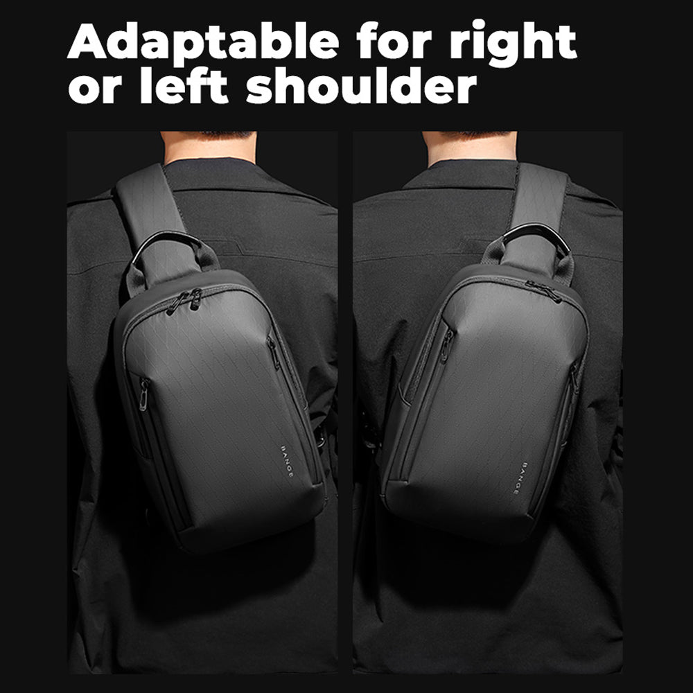 BANGE Bront Sling Bag Men's Multi Compartment Water-Resistant