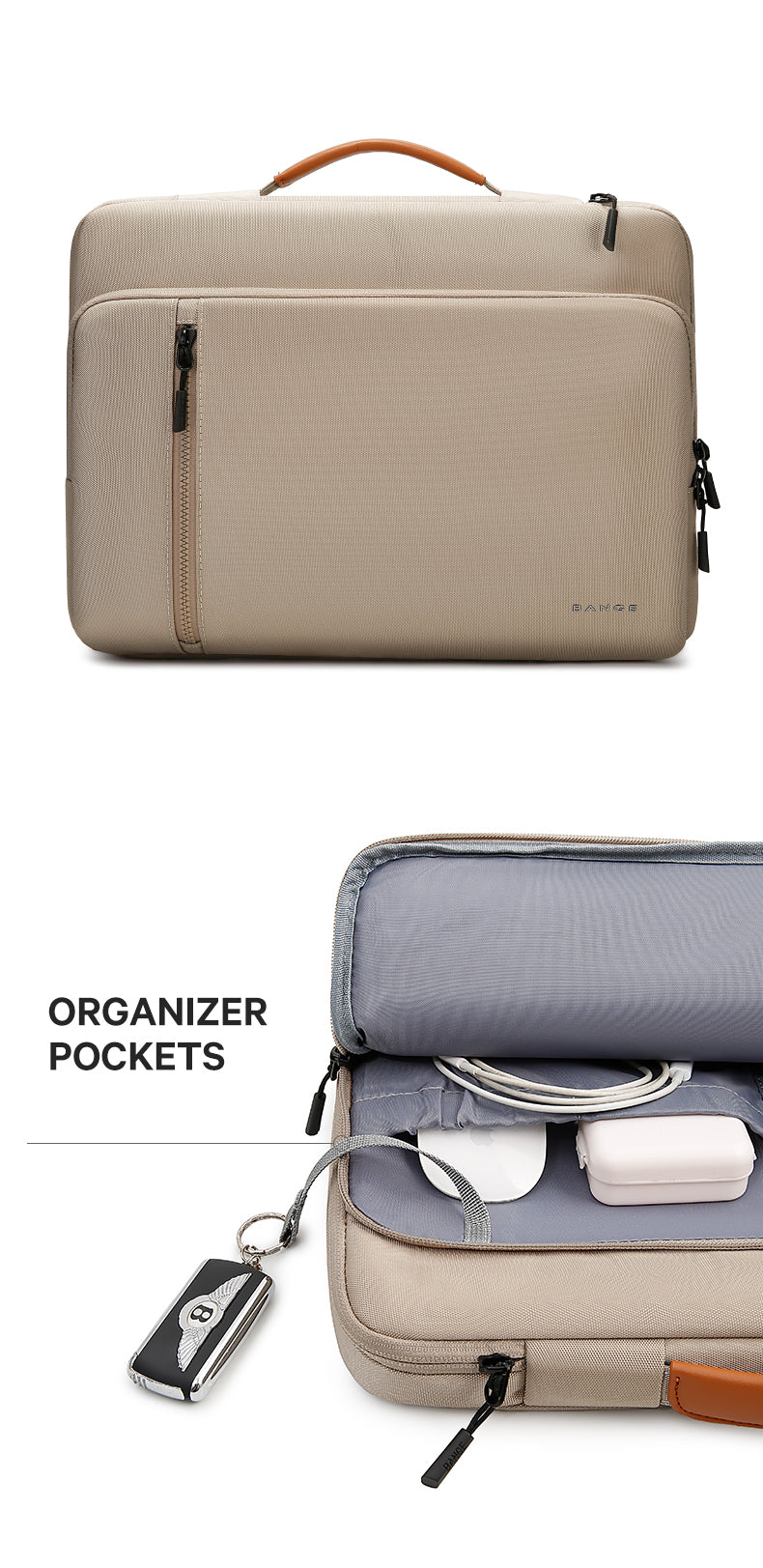 BANGE Laptop Bag with Handle Soft Protective Sleeve (14/15.6)