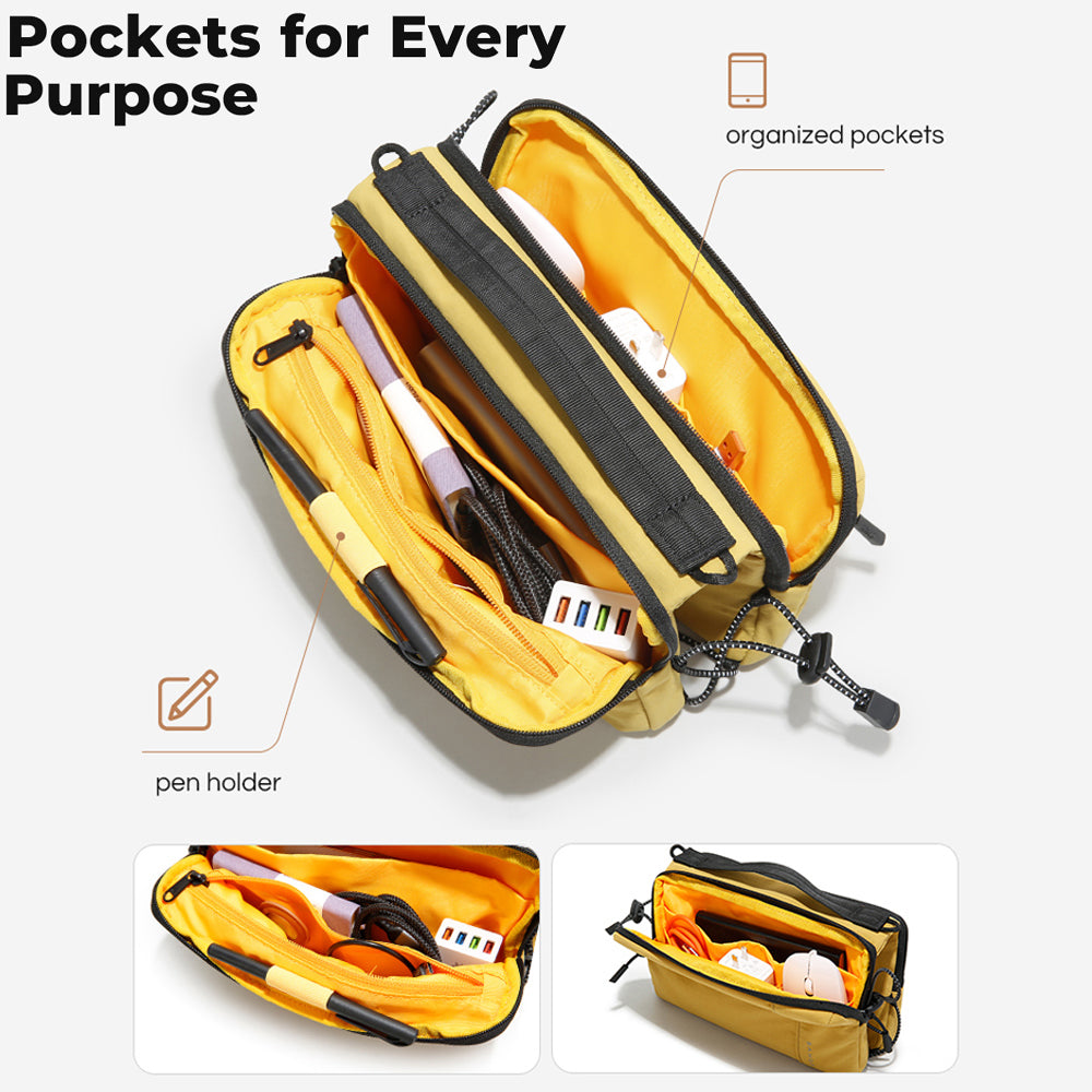 BANGE Rise Sling Bag Men's Multi Compartment Water-Resistant