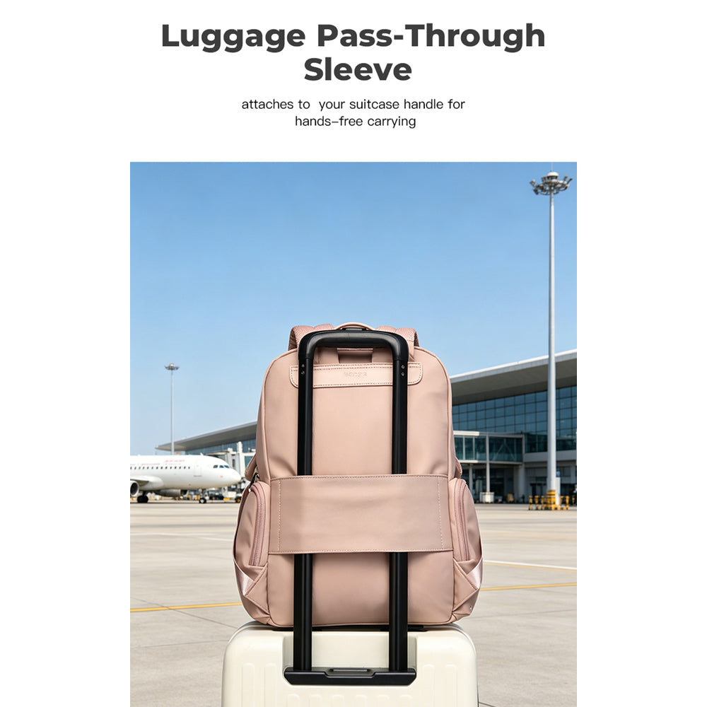 BANGE Flora Laptop Backpack Water Resistant Multi Compartment Beg Komputer Riba Beg Sekolah (14/15.6‘’)
