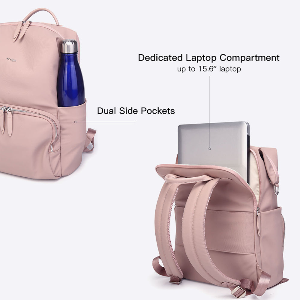 BANGE Tara Laptop Backpack Water Resistant Multi Compartment Beg Komputer Riba Beg Sekolah (14‘/15.6’)