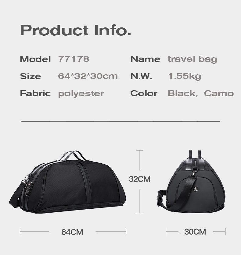 Bange Viper Duffle Bag Anti-Theft TSA Lock Multifunctional Gym Bag Sport Bag Hiking Bag Duffel Weekender bag