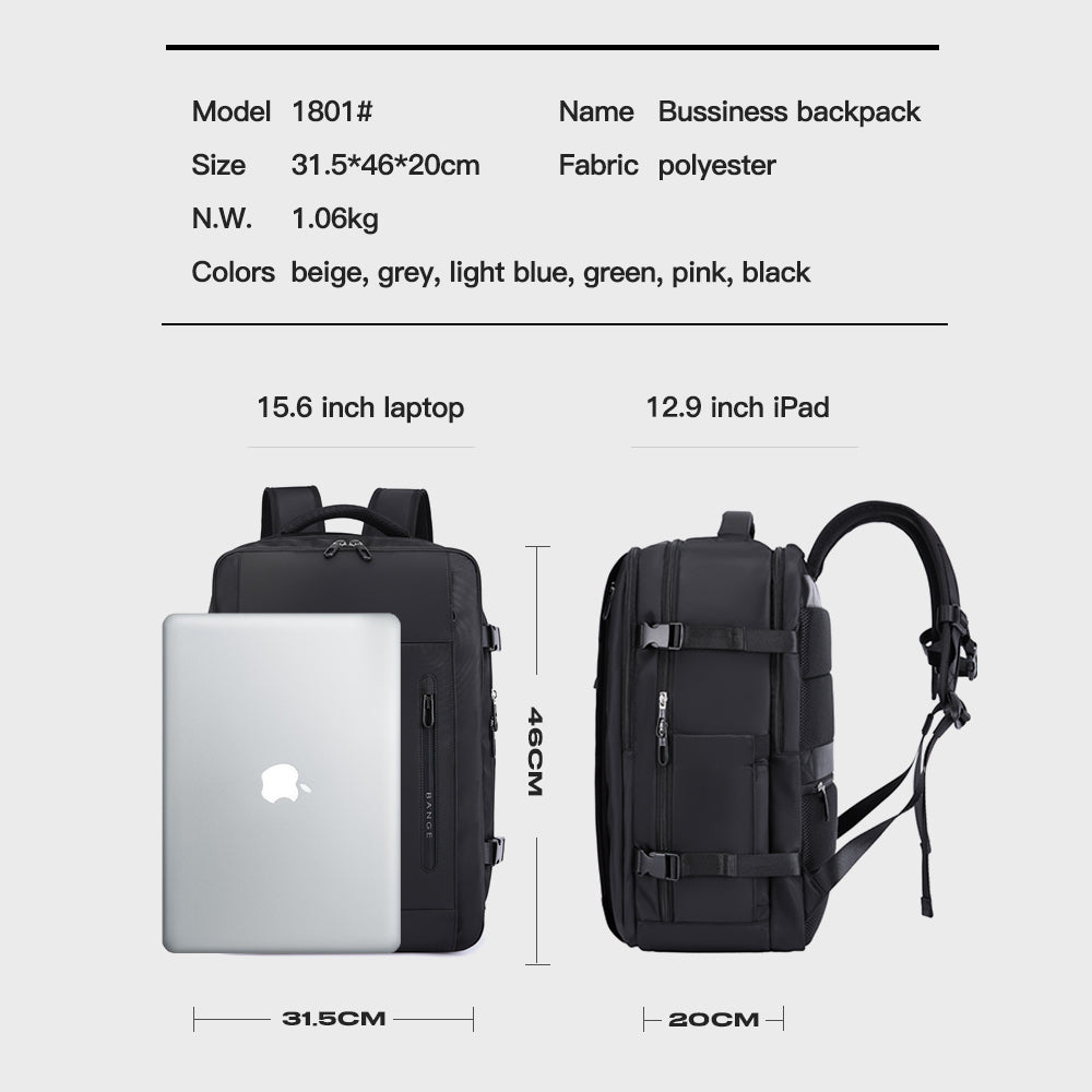 Bange Cloud Laptop Backpack Water Resistant Travel Backpack Laptop Bag ...