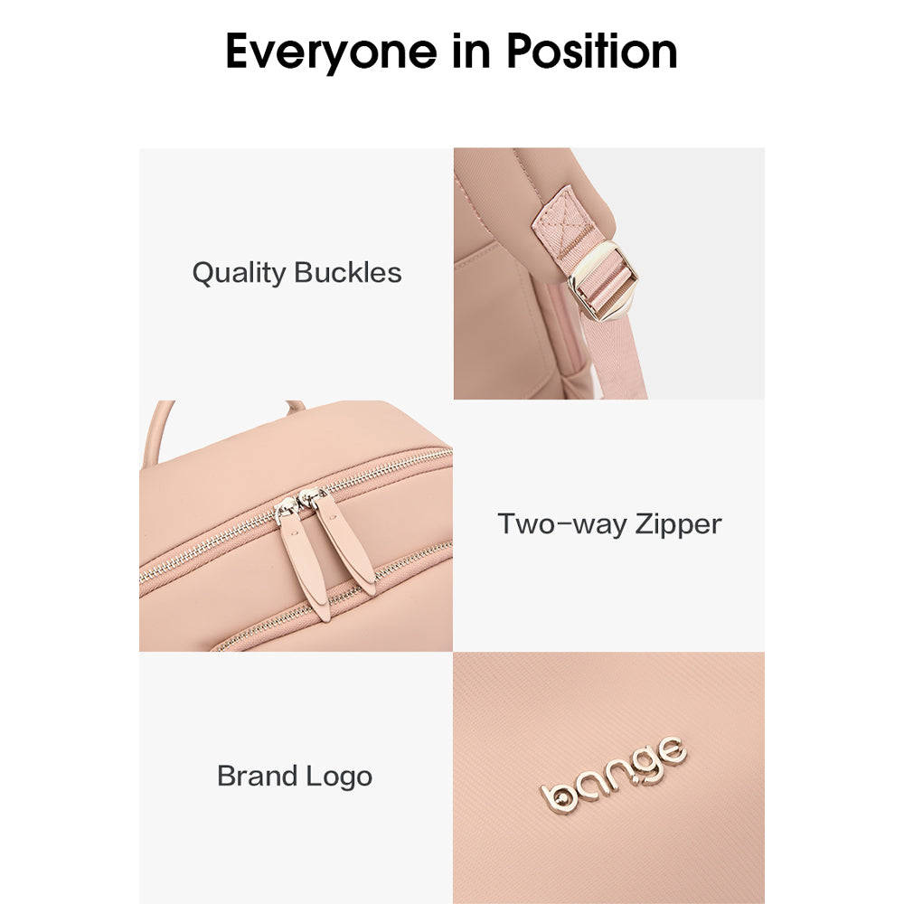 BANGE Flora Laptop Backpack Water Resistant Multi Compartment Beg Komputer Riba Beg Sekolah (14/15.6‘’)