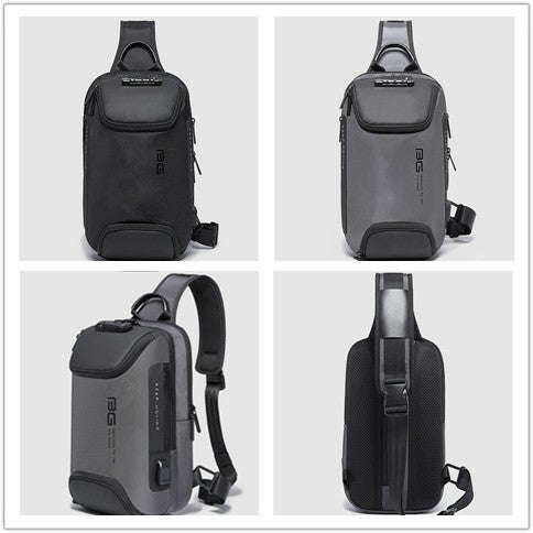 Bange Jero Anti Theft Multi Compartment Travel Business Sling Bag with TSA Lock and USB Charging Port