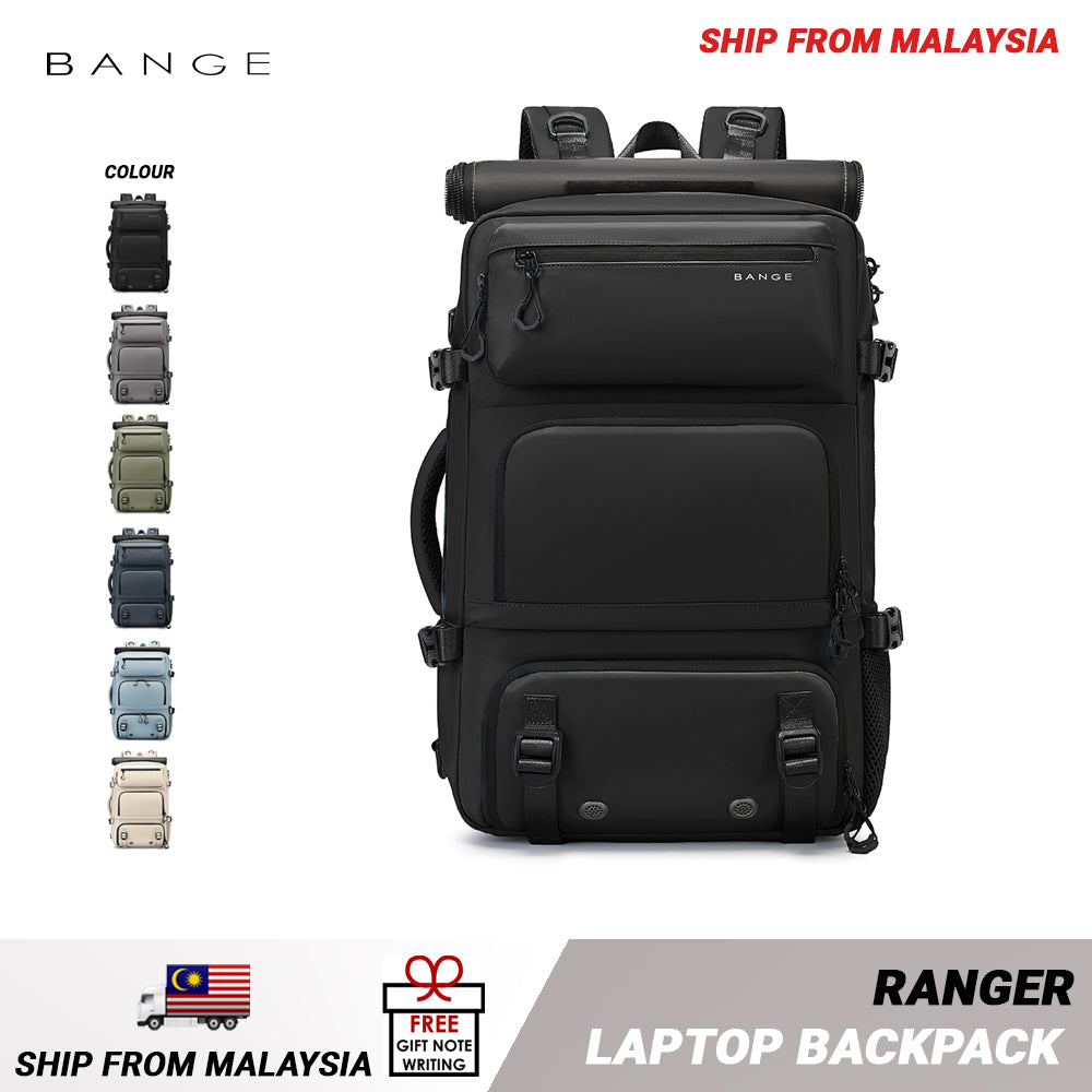 Bange Ranger Multi Compartment Big Capacity Water Resistant Hiking Travel Business Laptop Backpack