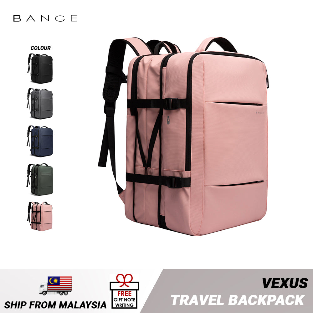 Bange Vexus Multi Compartment Big Capacity Water Resistant Hiking Travel Laptop Backpack with USB Charging Port