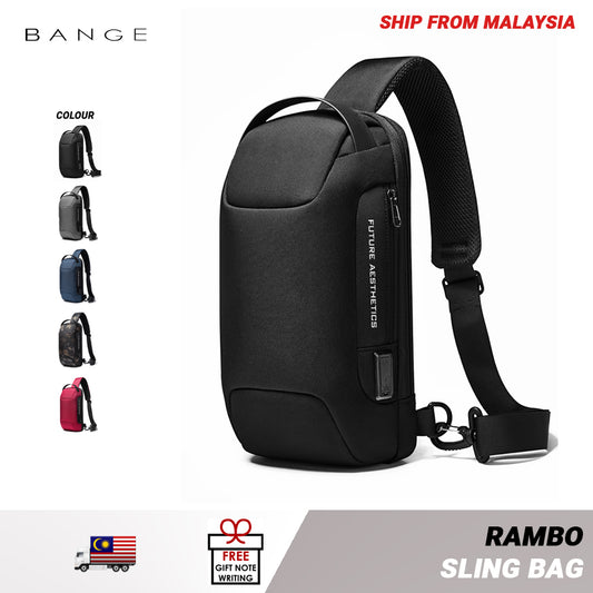 Bange Rambo Multi Compartment Water-Resistant Sling Bag