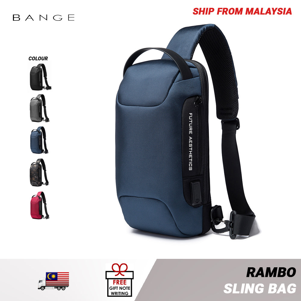 Bange Rambo Multi Compartment Water-Resistant Sling Bag