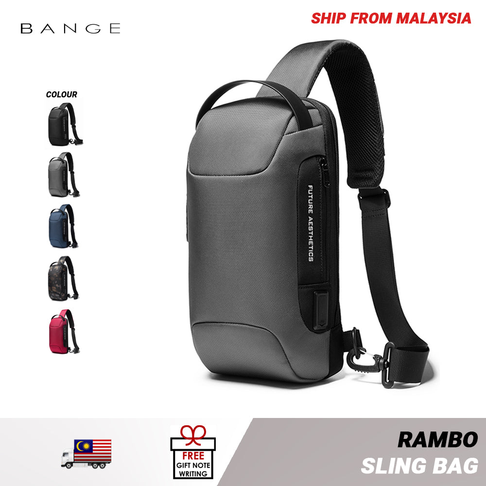 Bange Rambo Multi Compartment Water-Resistant Sling Bag