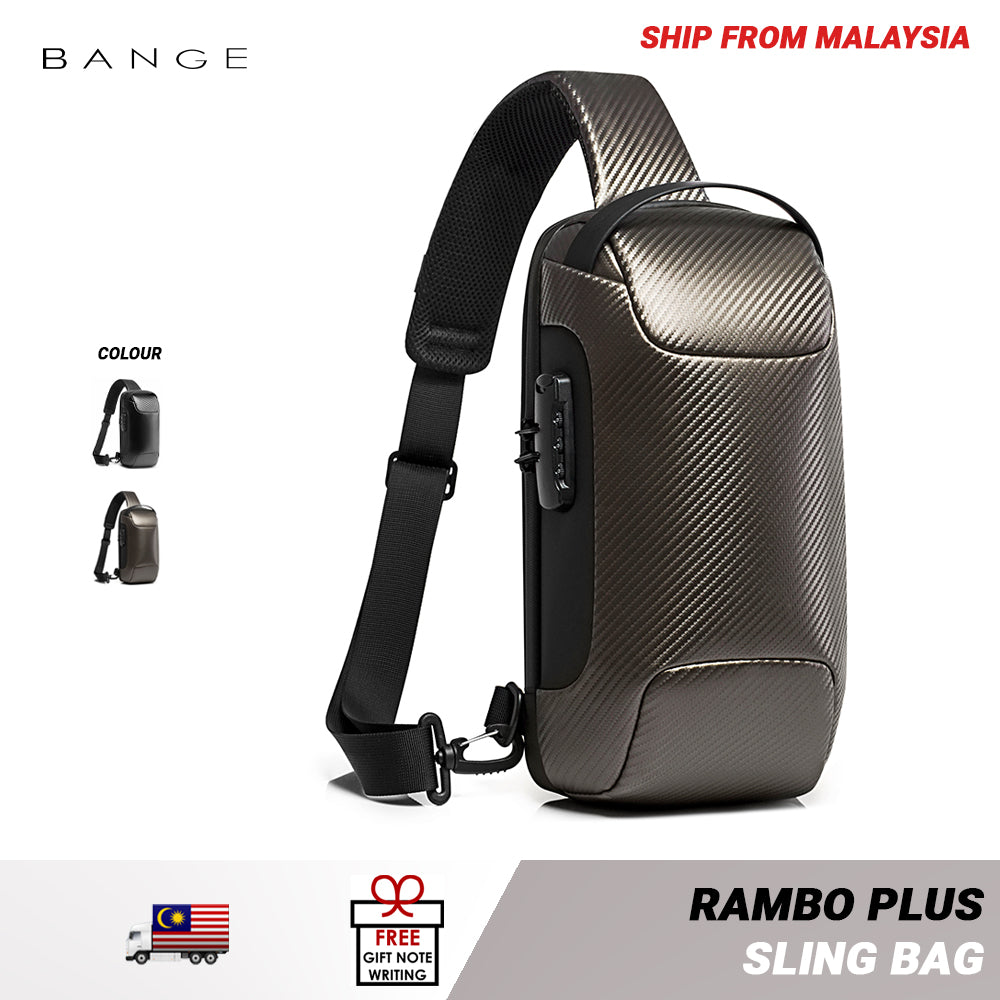 Bange Rambo Multi Compartment Water-Resistant Sling Bag
