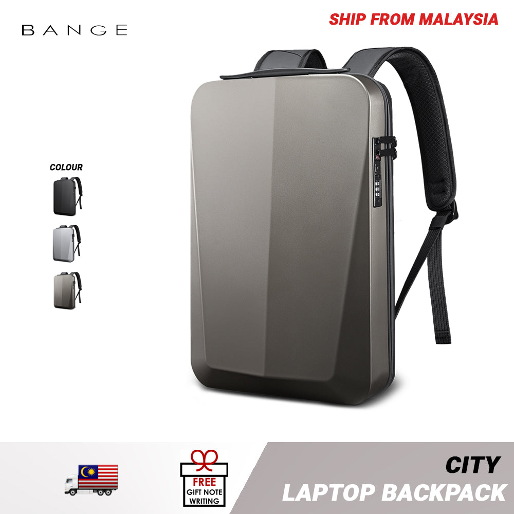 Bange City Anti-Theft Hard Cover Laptop Backpack (15.6)