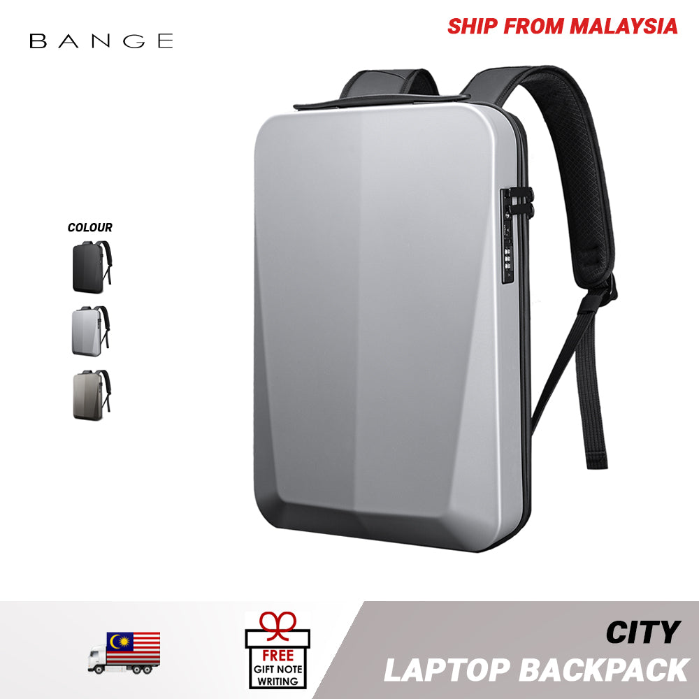 Bange City Anti-Theft Hard Cover Laptop Backpack (15.6)