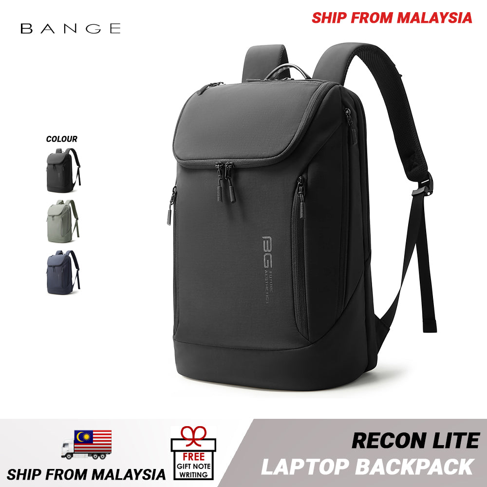 BANGE Recon Lite Laptop Backpack Multi-Compartment Water Resistant (15.6")