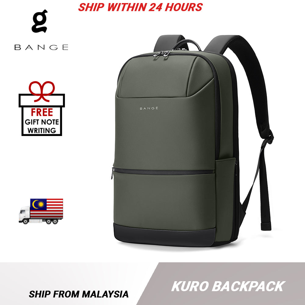 Bange Kuro Laptop Backpack Multi-Compartment Water Resistant (15.6”) Fashion Beg Laptop Business Backpack