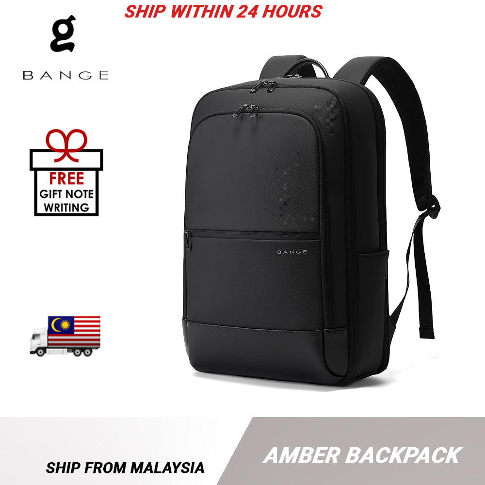 Bange Amber Laptop Backpack Multi-Compartment Water Resistant (15.6”) Fashion Beg Laptop Business Backpack