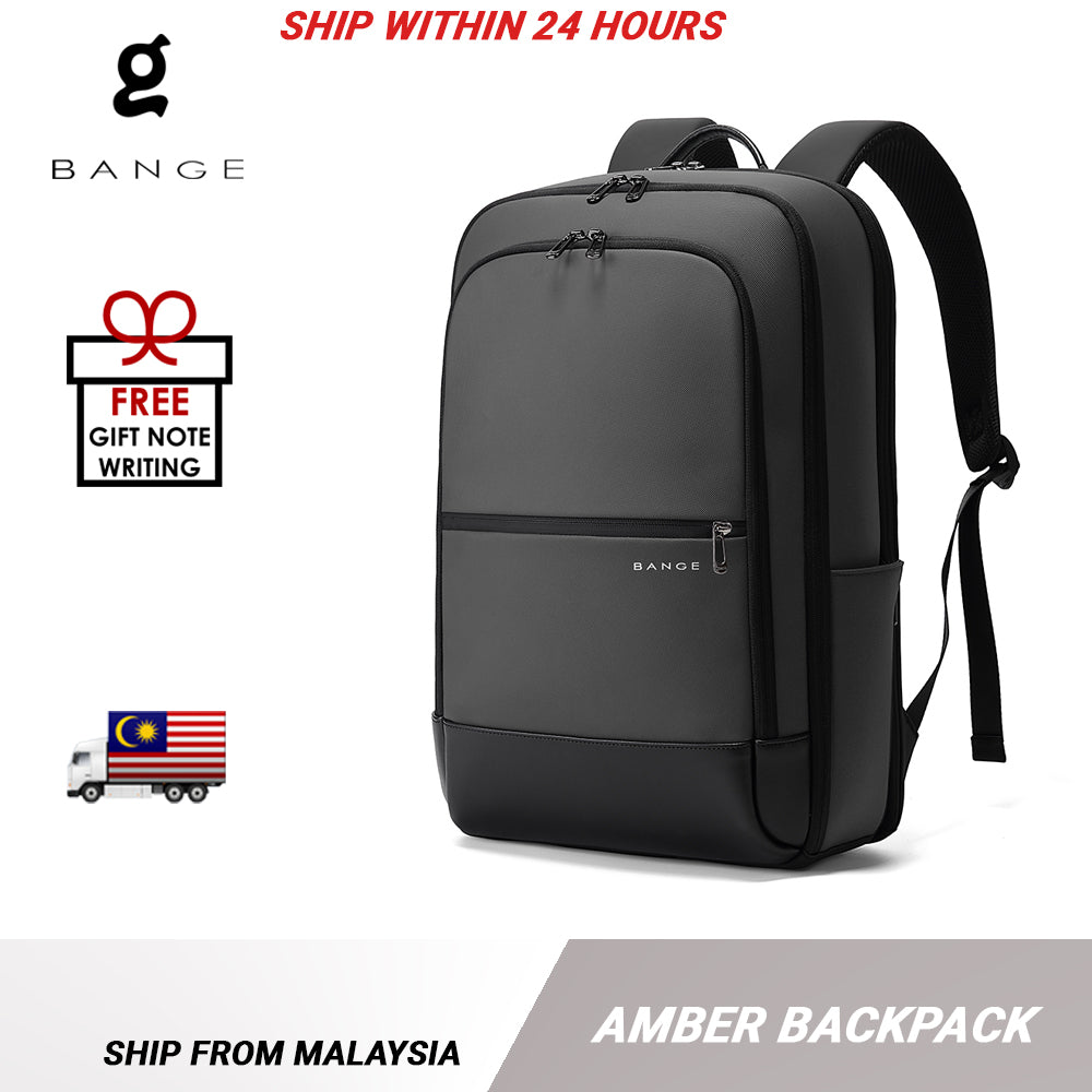 Bange Amber Laptop Backpack Multi-Compartment Water Resistant (15.6”) Fashion Beg Laptop Business Backpack