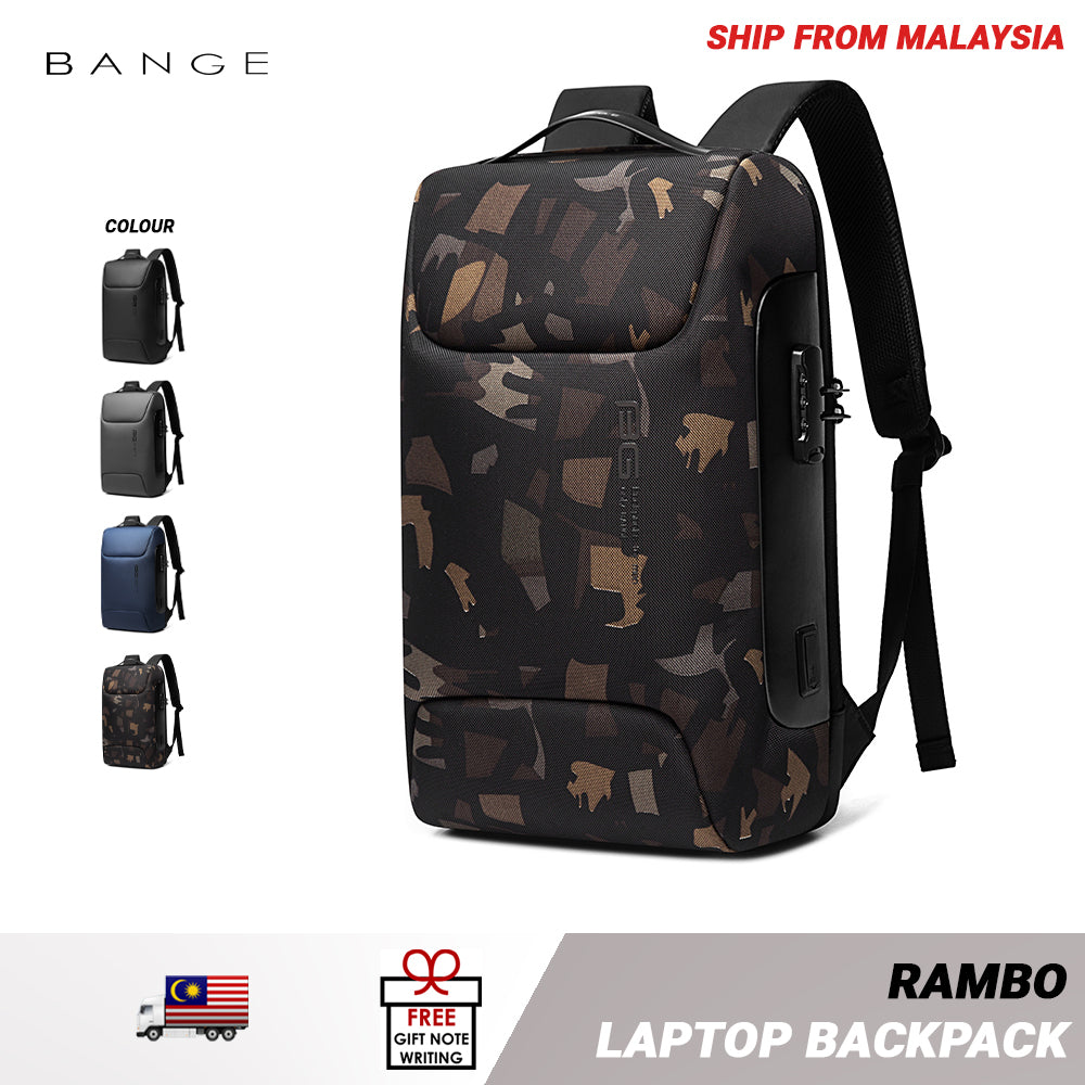 Bange Rambo 15.6inch Business Multi Compartment Water Resistant Laptop Backpack