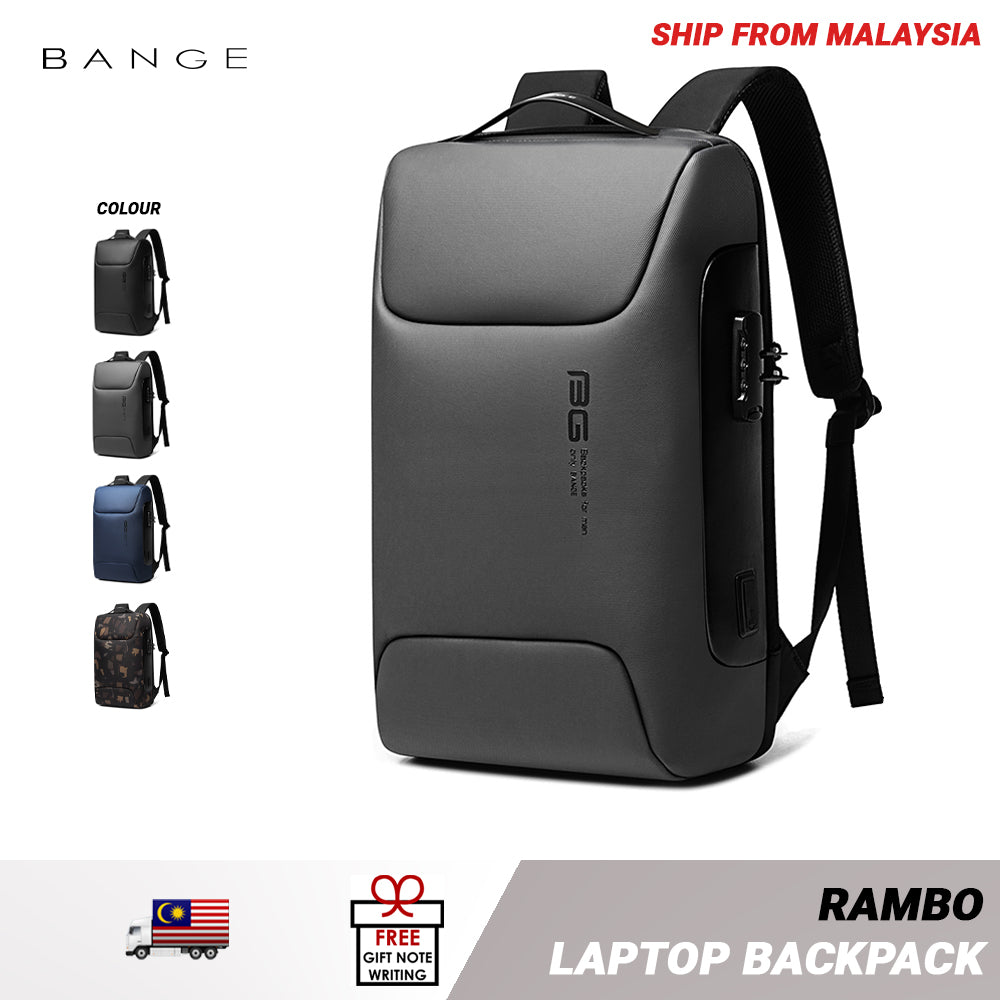 Bange Rambo 15.6inch Business Multi Compartment Water Resistant Laptop Backpack