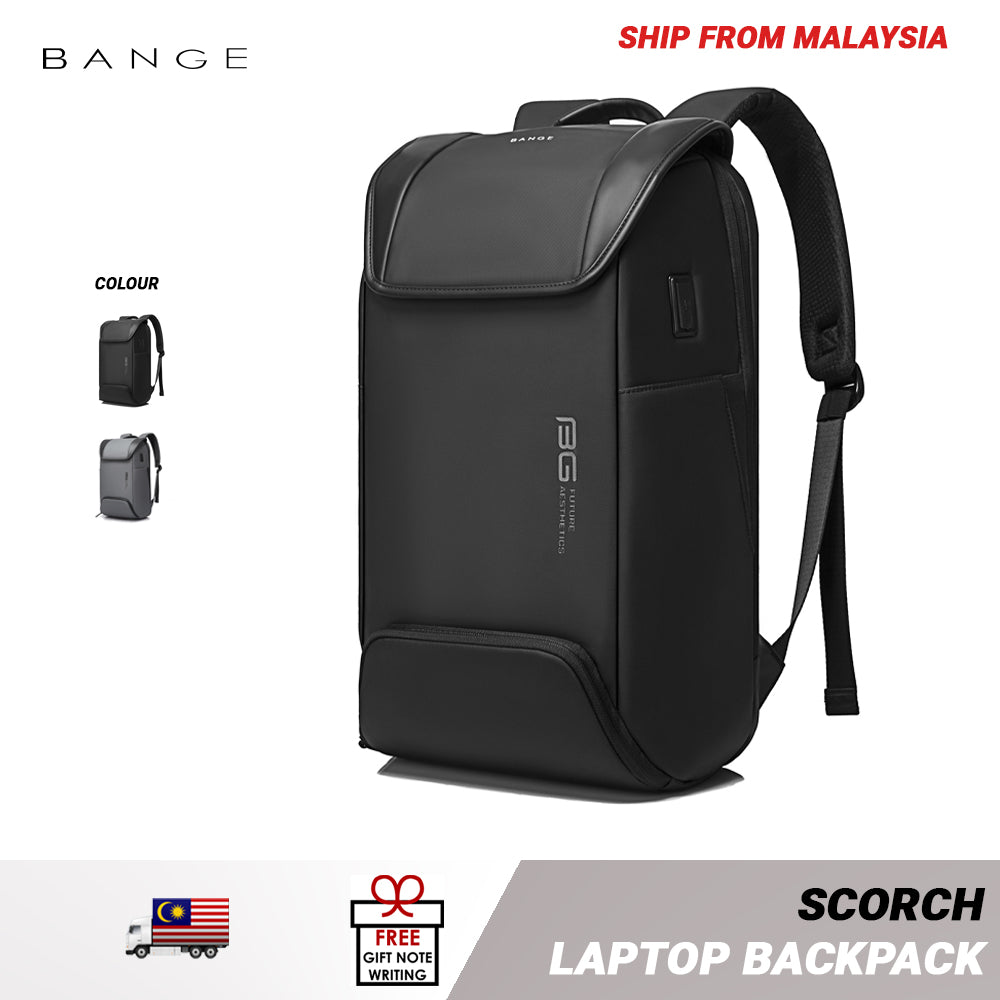 Bange Scorch 15.6inch Business Multi Compartment Stylish Antitheft Laptop Backpack with USB Charging Port