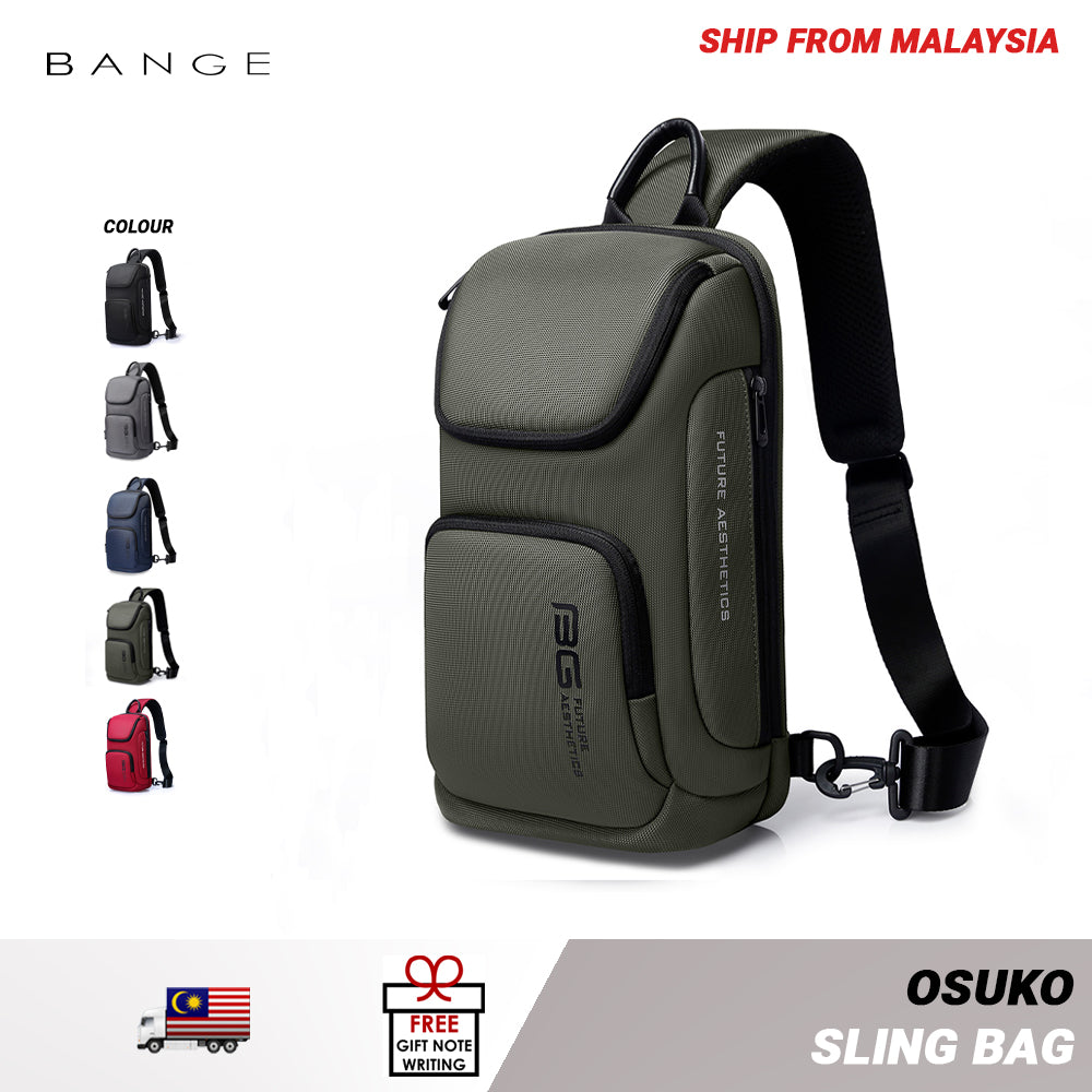 Bange Osuko Fashion Chest Pack Multi Compartment Water-Resistant Sling Bag