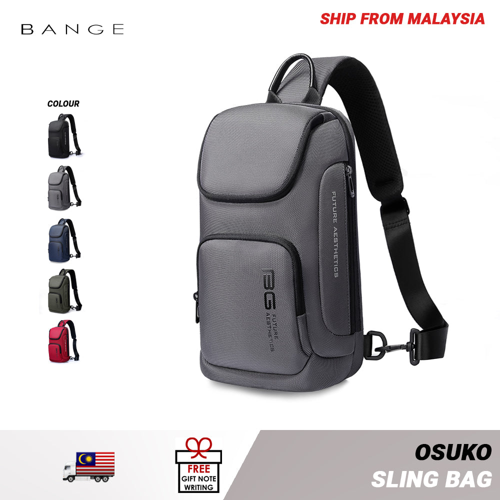 Bange Osuko Fashion Chest Pack Multi Compartment Water-Resistant Sling Bag