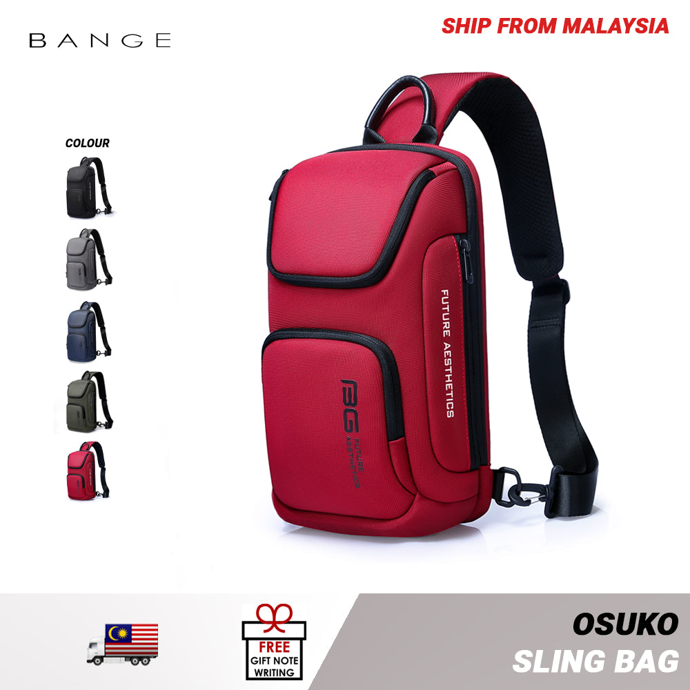 Bange Osuko Fashion Chest Pack Multi Compartment Water-Resistant Sling Bag