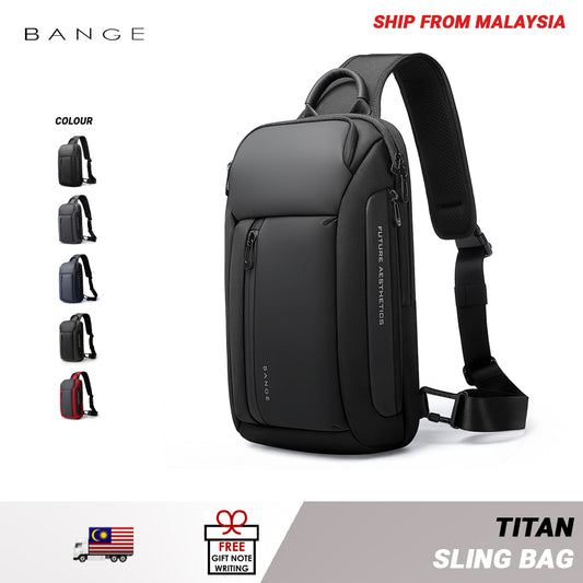 Bange Titan Sling Bag (11inch iPad) Water-Resistant and Multi Compartment Crossbody Men's Bag Fashion Chest Pack