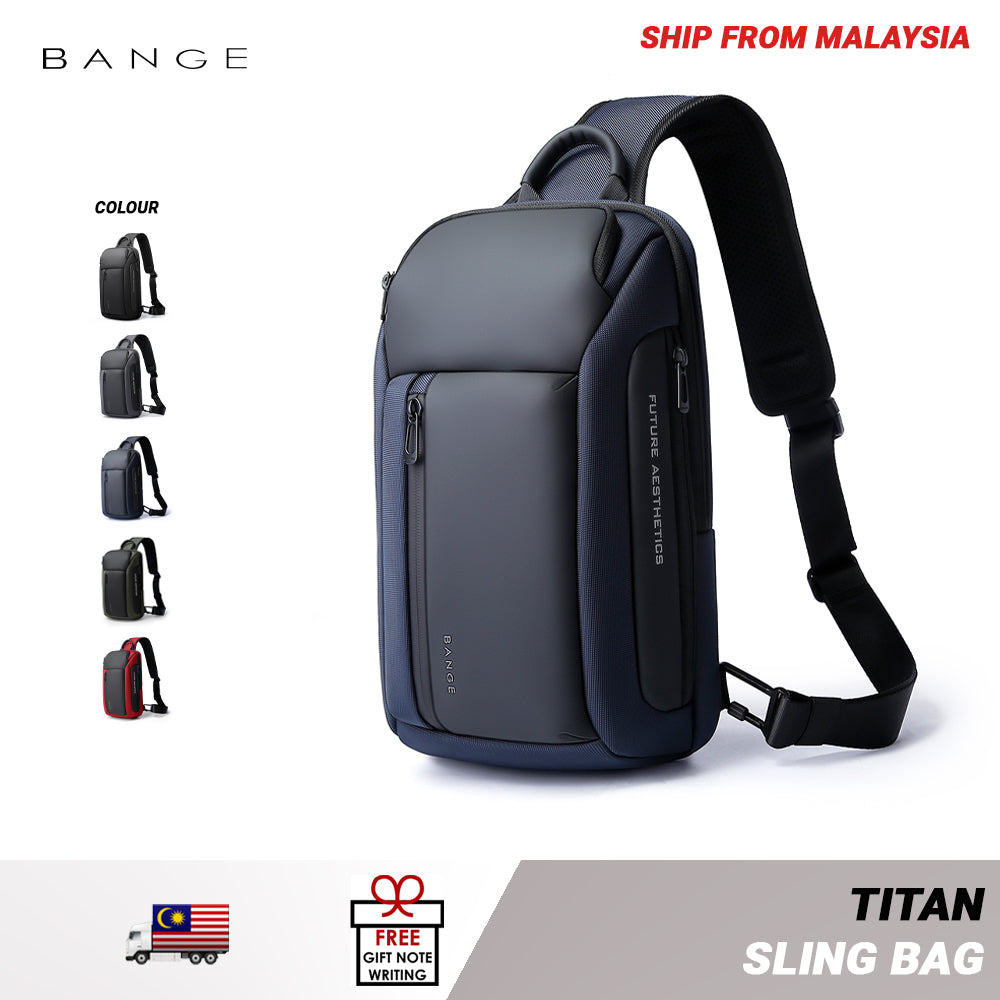 Bange Titan Sling Bag (11inch iPad) Water-Resistant and Multi Compartment Crossbody Men's Bag Fashion Chest Pack