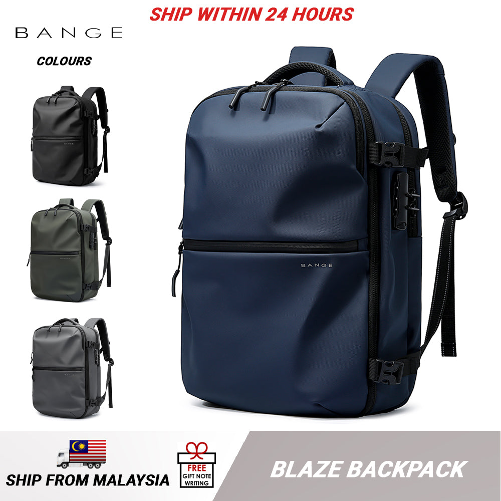 BANGE Blaze Travel Laptop Backpack Multi Compartment Water-Resistant (15.6)