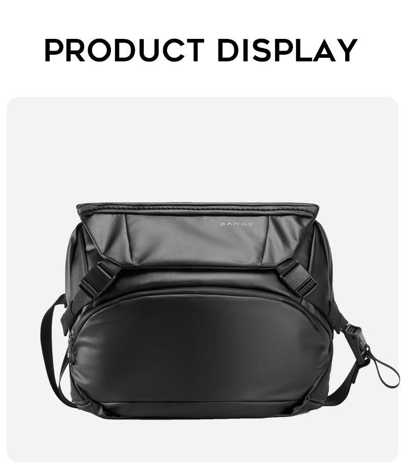 BANGE Flash Messenger Bag Shoulder Bag Large Capacity Outdoor Bag fits 13inch Tablet
