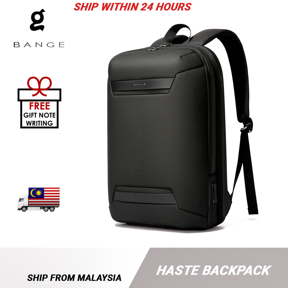 Bange Haste Laptop Backpack Multi-Compartment Water Resistant (15.6”) Fashion Beg Laptop College Backpack