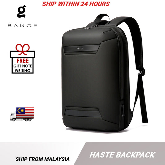 Bange Haste Laptop Backpack Multi-Compartment Water Resistant (15.6”) Fashion Beg Laptop College Backpack