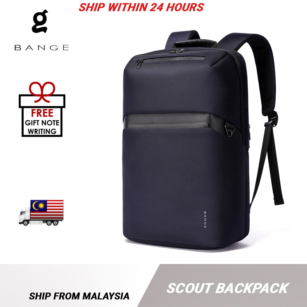 Bange Scout Laptop Backpack Multi-Compartment Water Resistant (15.6”) Fashion Beg Laptop College Backpack