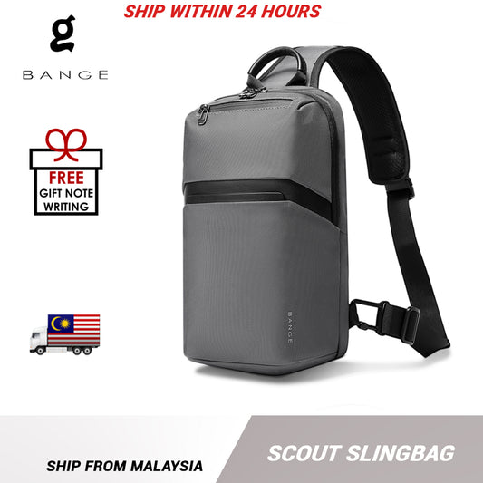 Bange Scout Sling Bag Chest Pack Waterproof Fashion Crossbody Men's Bag (9.7") Beg Sandang Lelaki