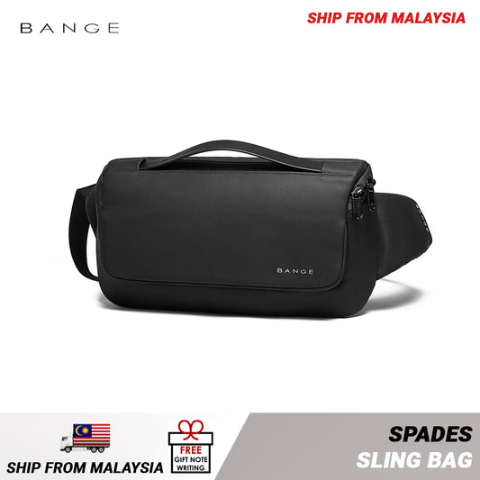Bange Spades Anti-theft Lock Fashion Chest Pack Water-Resistant Sling Bag