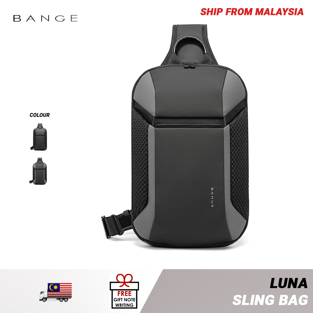 Bange Luna Sling Bag Shoulder Bag Crossbody Bag Men Multi-Compartment Water-Resistant