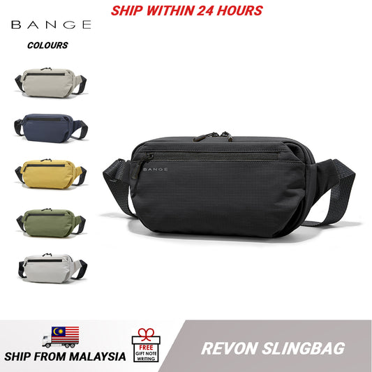 BANGE Revon Sling Bag Men's Multi Compartment Water-Resistant