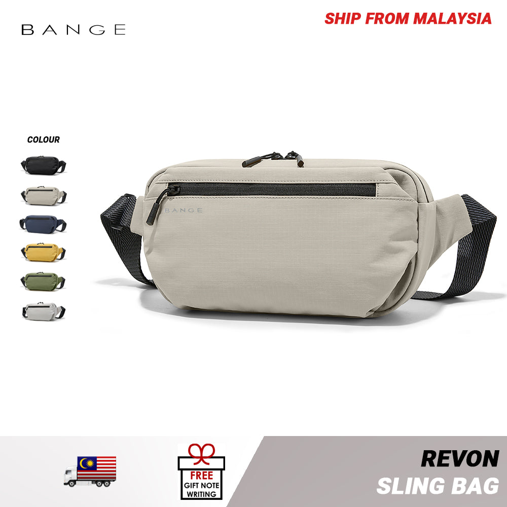 BANGE Revon Sling Bag Men's Multi Compartment Water-Resistant