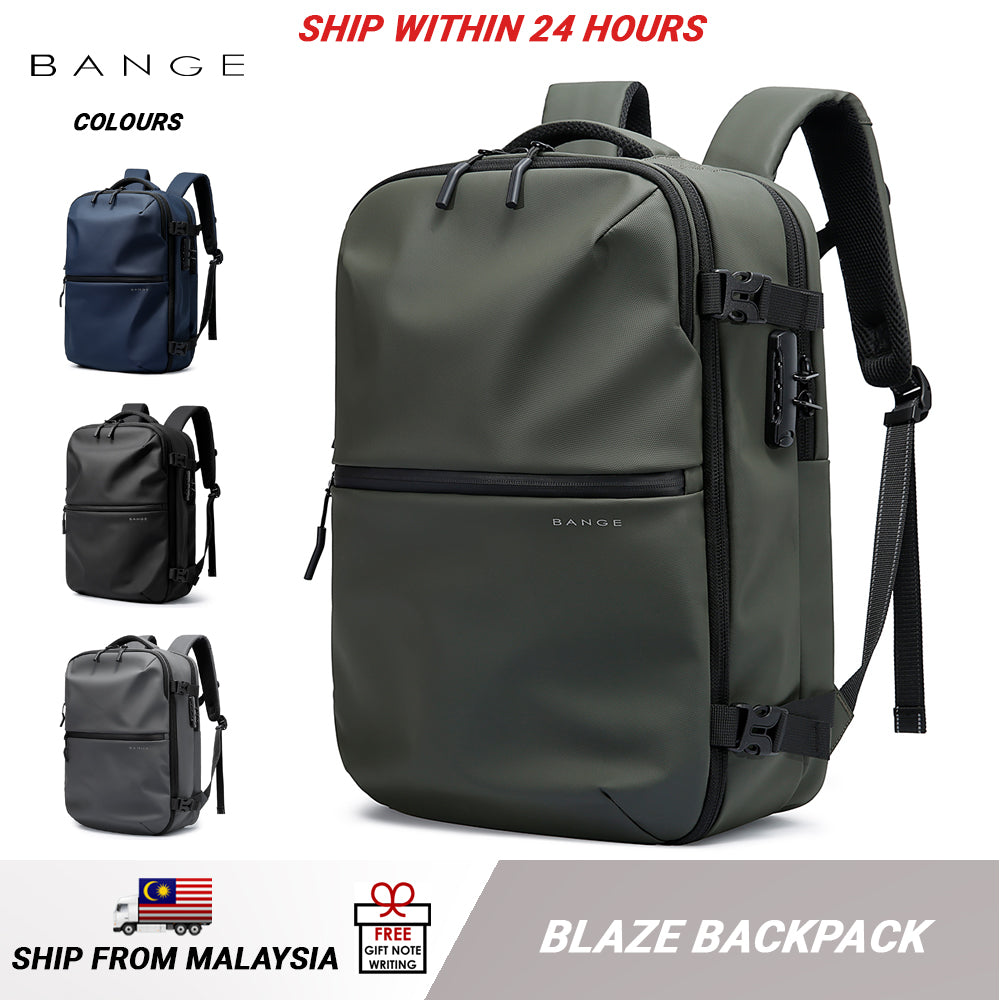 BANGE Blaze Travel Laptop Backpack Multi Compartment Water-Resistant (15.6)