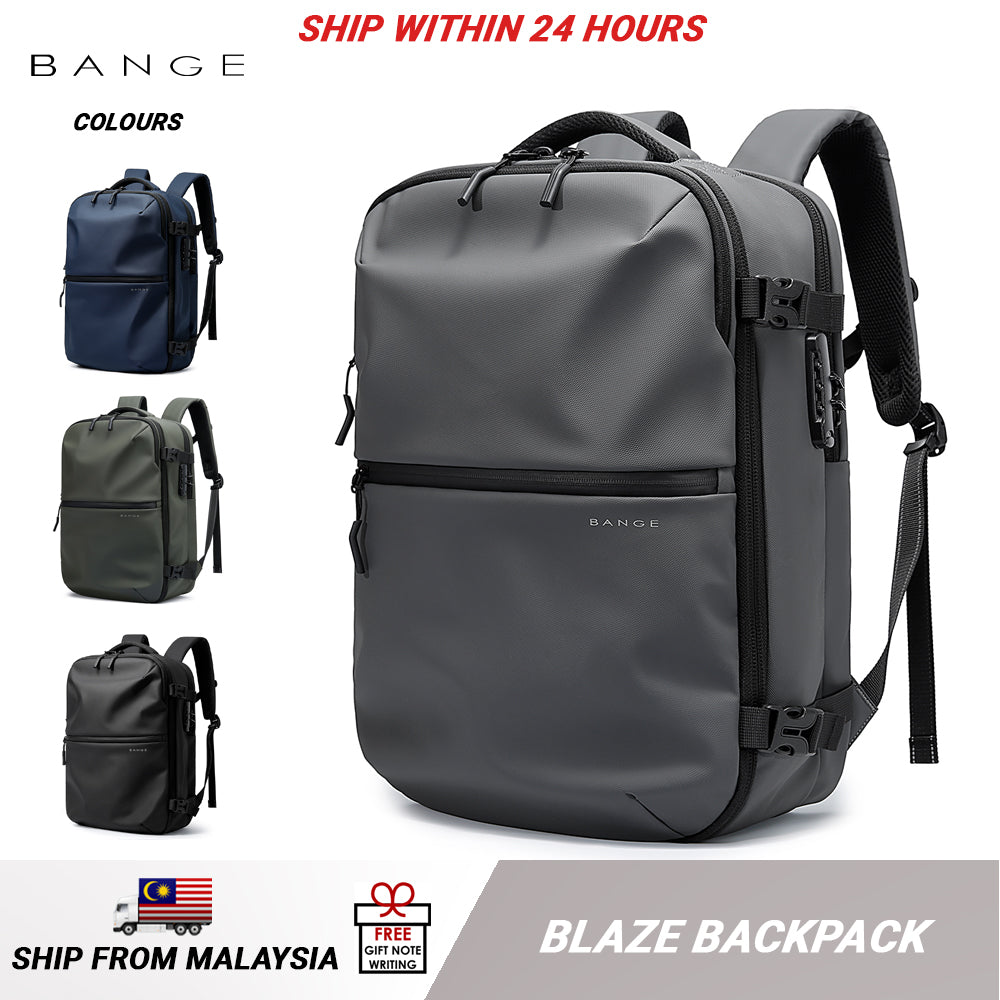 BANGE Blaze Travel Laptop Backpack Multi Compartment Water-Resistant (15.6)