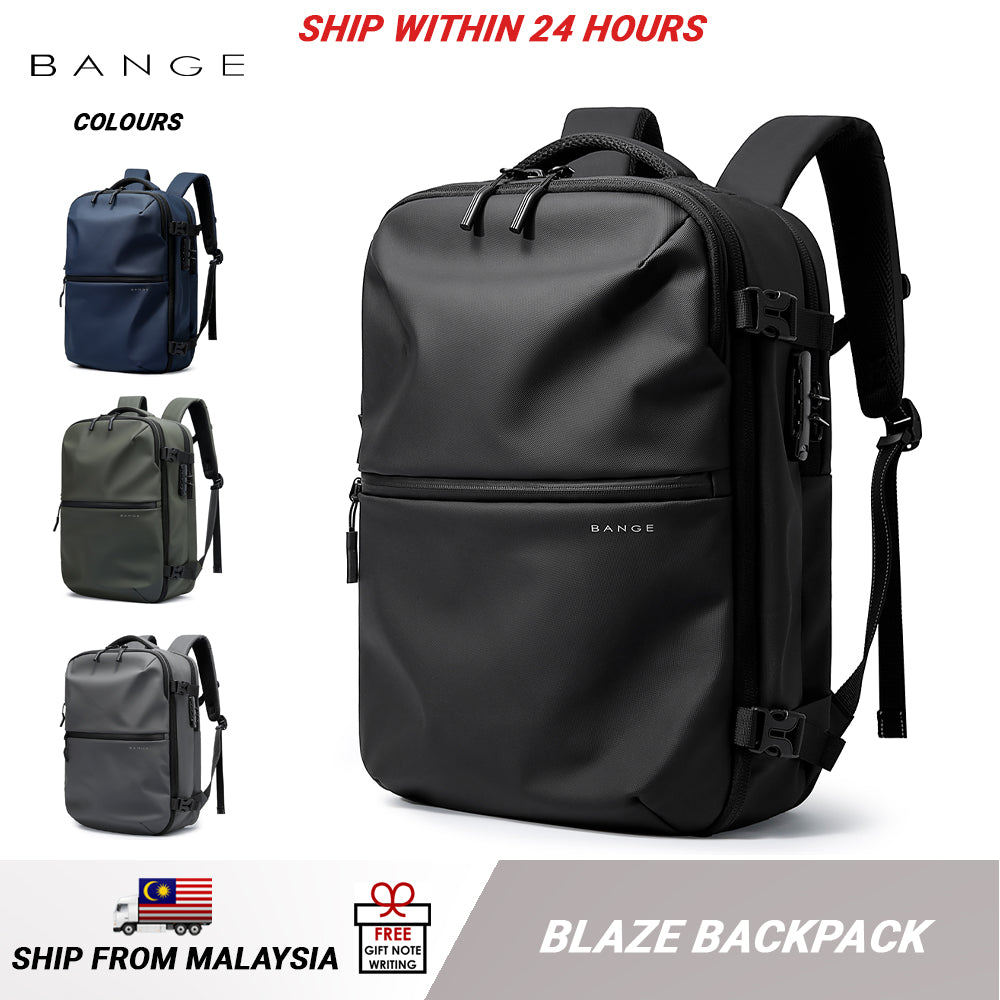 BANGE Blaze Travel Laptop Backpack Multi Compartment Water-Resistant (15.6)