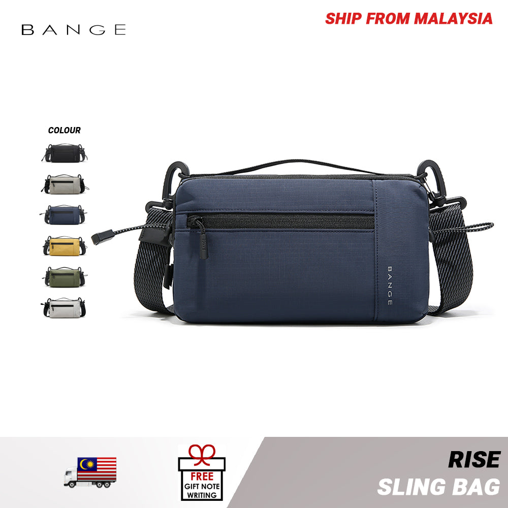BANGE Rise Sling Bag Men's Multi Compartment Water-Resistant