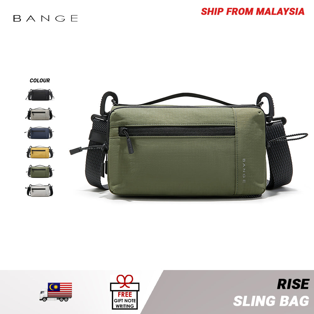 BANGE Rise Sling Bag Men's Multi Compartment Water-Resistant