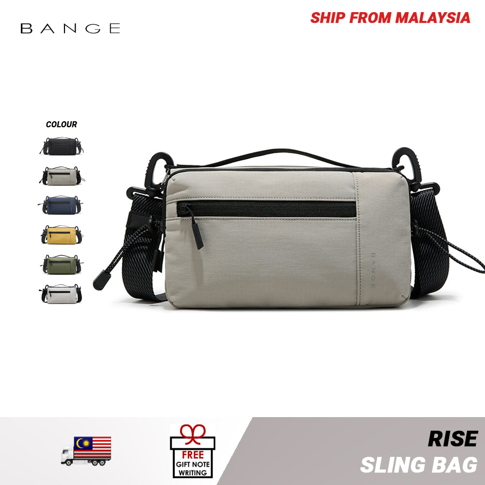 BANGE Rise Sling Bag Men's Multi Compartment Water-Resistant