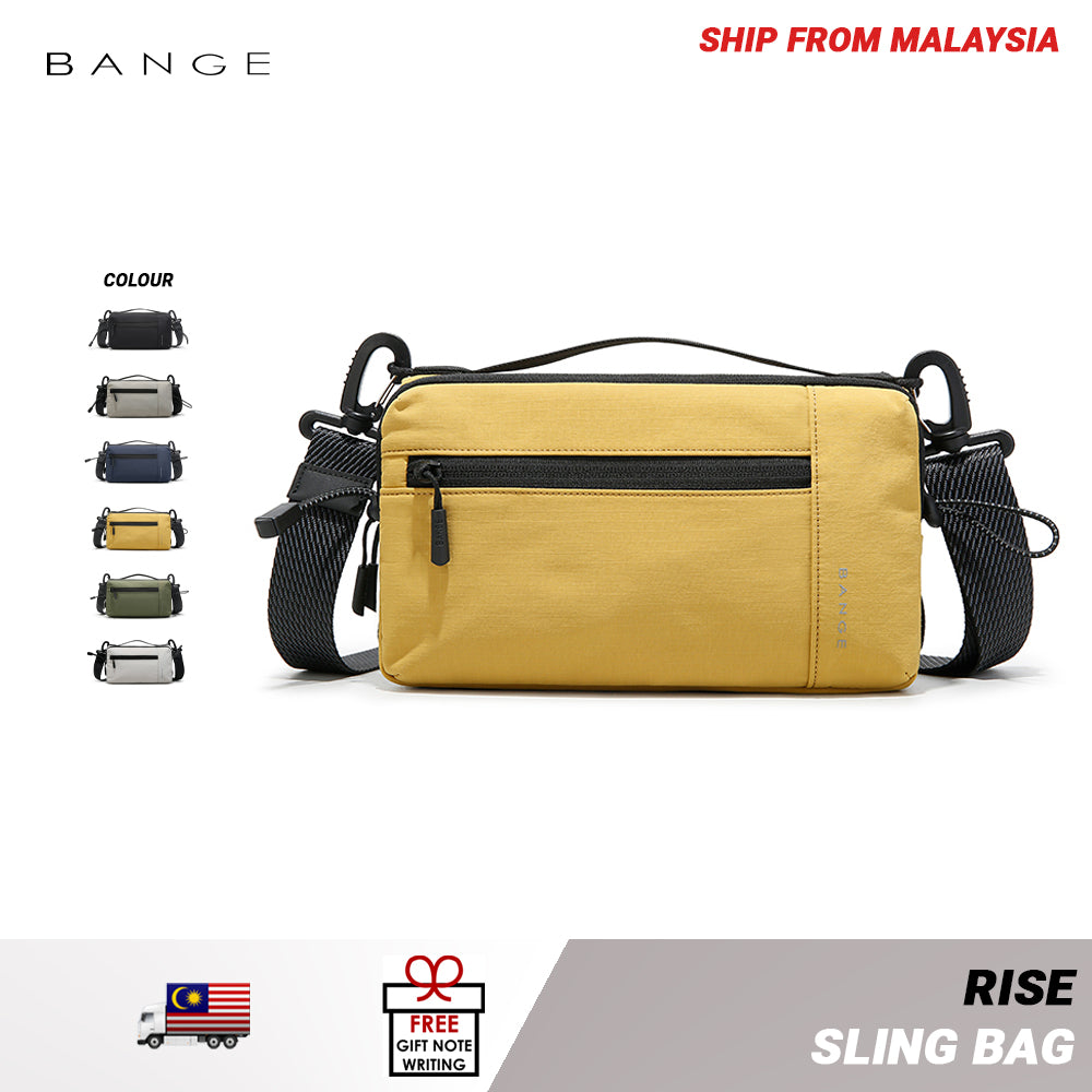 BANGE Rise Sling Bag Men's Multi Compartment Water-Resistant