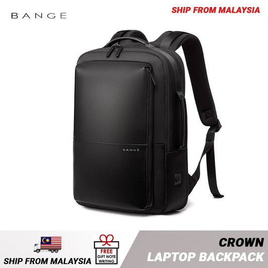 Bange Crown Expandable Large Multi Compartment USB Water Resistant Business Ultralight Travel 15.6 Laptop Backpack