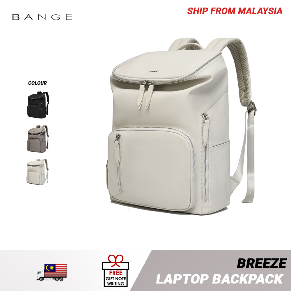 BANGE Breeze Laptop Backpack Water Resistant Multi Compartment Beg Komputer Riba Beg Sekolah (14/15.6‘’)