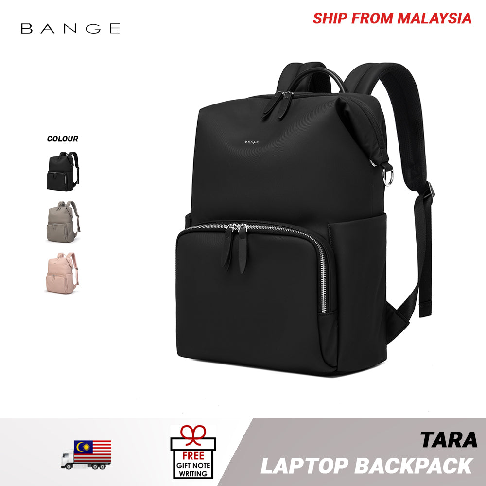 BANGE Tara Laptop Backpack Water Resistant Multi Compartment Beg Komputer Riba Beg Sekolah (14‘/15.6’)